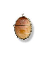 Brooch Mandile 1922 Woman Cammei  in Silver Conchiglia 2MSPC18 - 2MSPC18